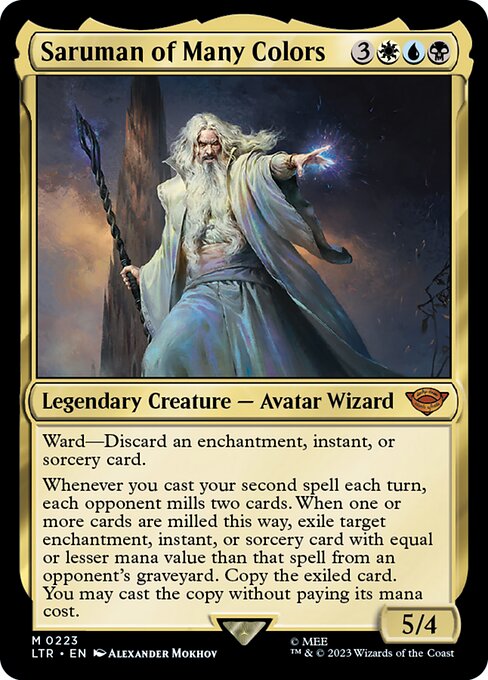Saruman of Many Colors LTR-223 Mythic Light Played Englisch
