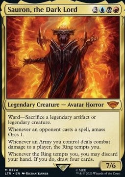 Sauron, the Dark Lord LTR-224 Mythic Excellent Englisch Foil