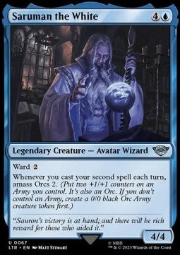 Saruman der Weiße LTR-67 Uncommon Near Mint Englisch Foil