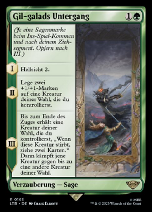 Gil-galads Untergang LTR-165 Excellent Deutsch Foil