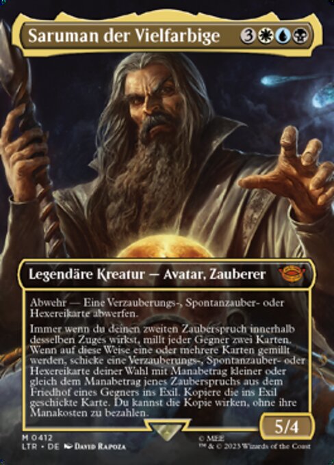 Saruman der Vielfarbige XLTR-412 Mythic Excellent Deutsch