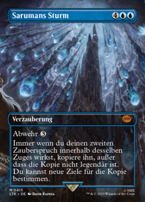 Sarumans Sturm XLTR-413 Mythic Excellent Deutsch Foil