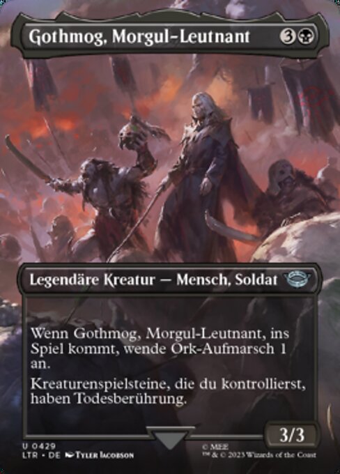Gothmog, Morgul-Leutnant XLTR-429 Uncommon Near Mint Deutsch