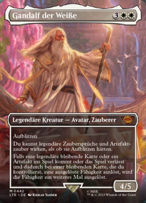 Gandalf der Weiße (V.2) XLTR-442 Mythic Good Deutsch Foil