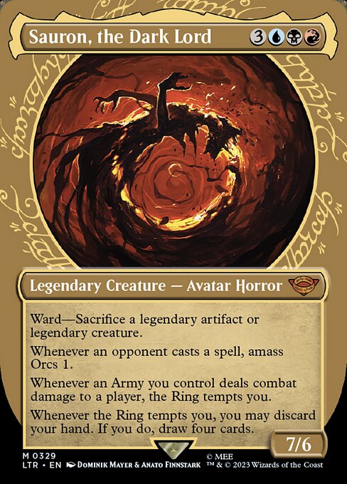 Sauron, der Dunkle Herrscher XLTR-329 Mythic Excellent Englisch Foil