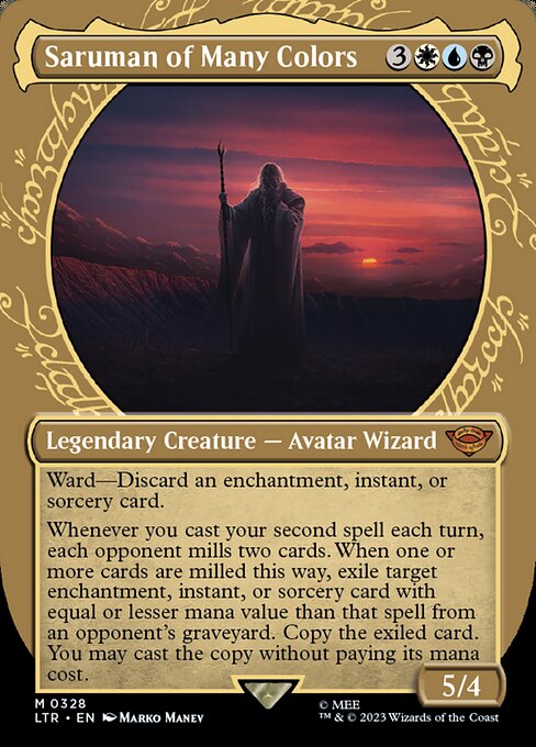 Saruman der Vielfarbige (V.1) XLTR-328 Mythic Near Mint Englisch Foil