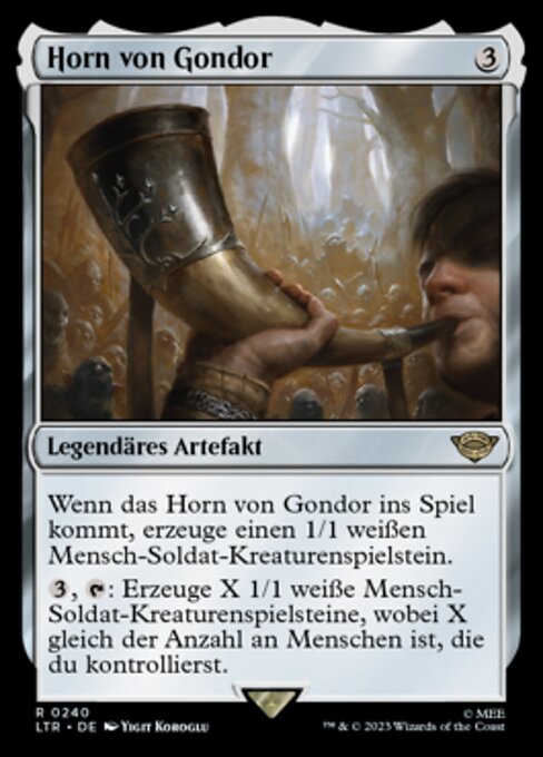 Horn von Gondor LTR-240 Rare Excellent Deutsch