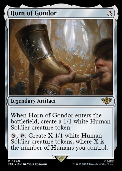 Horn of Gondor LTR-240 Rare Near Mint Englisch