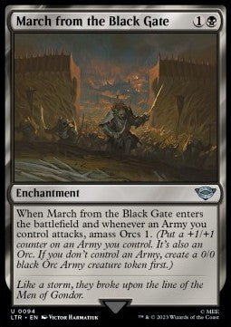 March from the Black Gate LTR-94 Uncommon Near Mint Englisch