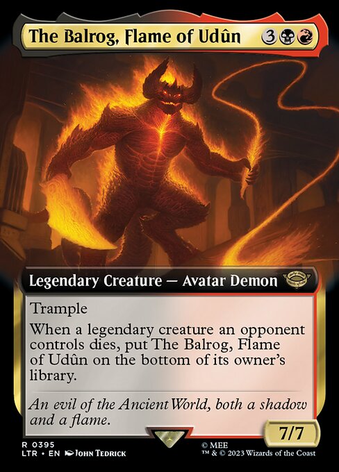 The Balrog, Flame of Udûn XLTR-395 Rare Near Mint Englisch