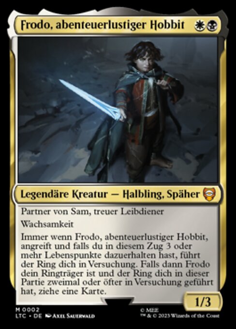 Frodo, abenteuerlustiger Hobbit LTC-2 Mythic Near Mint Deutsch