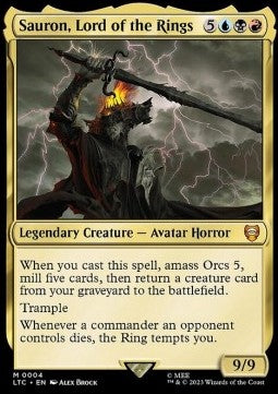 Sauron, Lord of the Rings LTC-4 Mythic Excellent Englisch