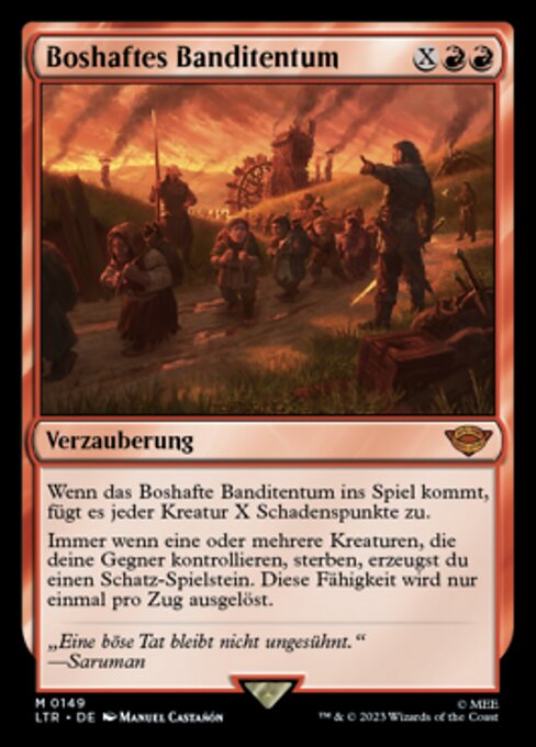 Boshaftes Banditentum LTR-149 Mythic Excellent Deutsch