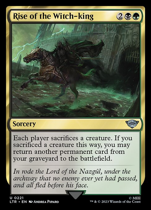 Rise of the Witch-king LTR-221 Uncommon Near Mint Englisch Foil