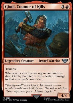 Gimli, Zähler der Toten LTR-129 Uncommon Excellent Englisch Foil