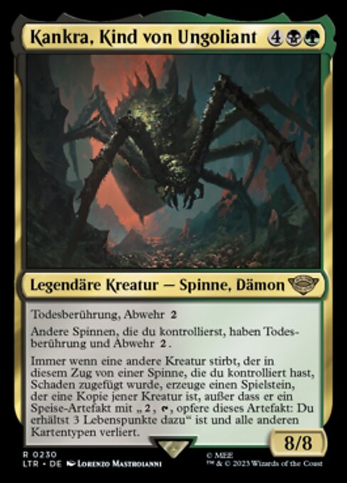 Kankra, Kind von Ungoliant LTR-230 Rare Near Mint Deutsch