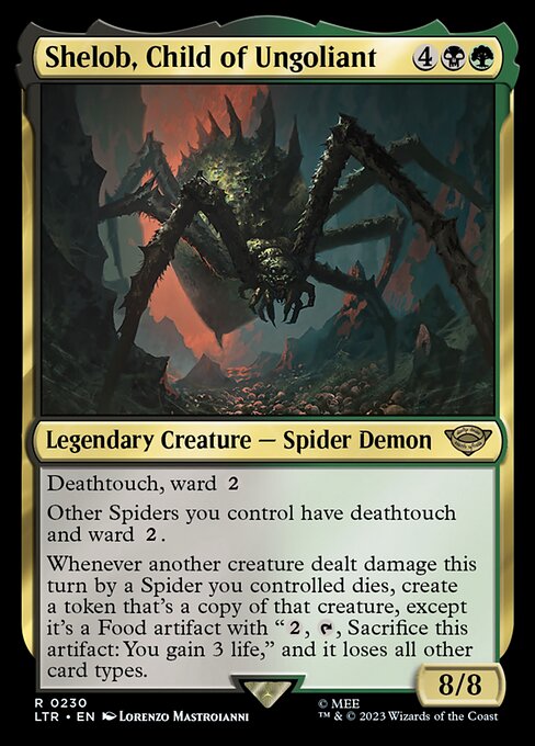 Shelob, Child of Ungoliant LTR-230 Rare Near Mint Englisch