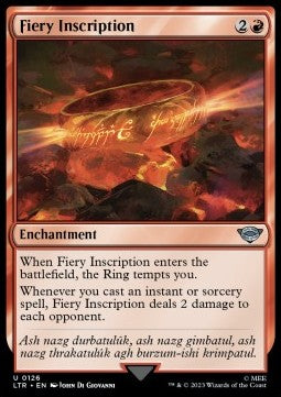 Fiery Inscription LTR-126 Uncommon Excellent Englisch