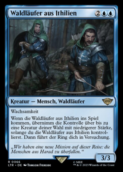 Waldläufer aus Ithilien LTR-66 Rare Near Mint Deutsch Foil