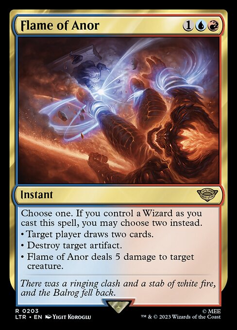 Flame of Anor LTR-203 Rare Near Mint Englisch