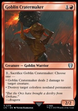 Goblin-Kratermacher LTC-218 Uncommon Near Mint Englisch