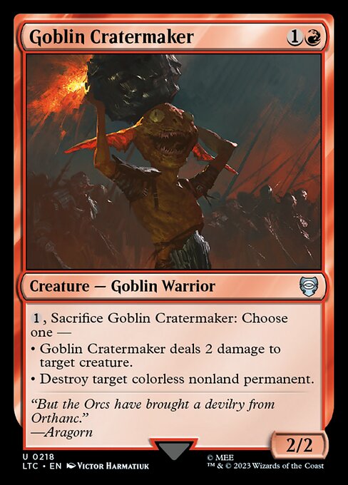 Goblin-Kratermacher LTC-218 Uncommon Near Mint Englisch