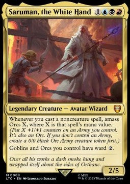 Saruman, the White Hand LTC-8 Mythic Near Mint Englisch Foil