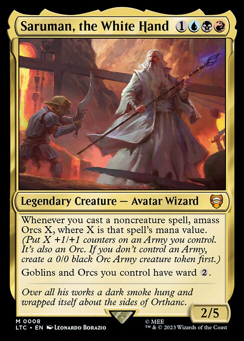 Saruman, the White Hand LTC-8 Mythic Excellent Englisch