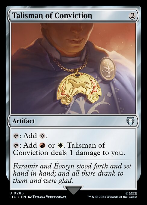 Talisman of Conviction LTC-285 Uncommon Near Mint Englisch