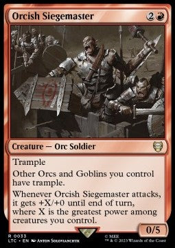 Orcish Siegemaster LTC-33 Rare Near Mint Englisch