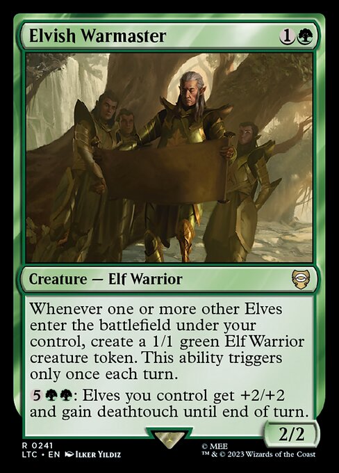 Elvish Warmaster LTC-241 Rare Near Mint Englisch