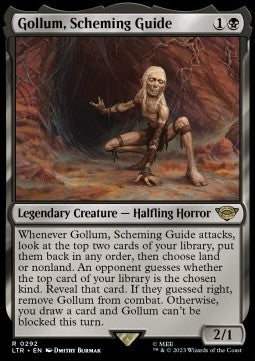 Gollum, heimtückischer Wegefinder (V.1) XLTR-292 Rare Excellent Englisch