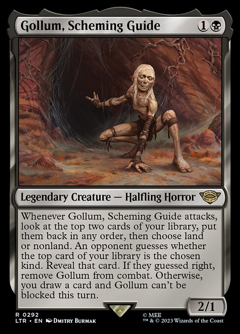 Gollum, heimtückischer Wegefinder (V.1) XLTR-292 Rare Excellent Englisch