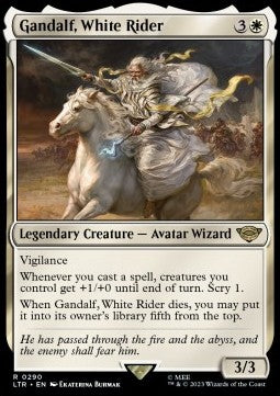Gandalf, der Weiße Reiter (V.1) XLTR-290 Rare Near Mint Englisch