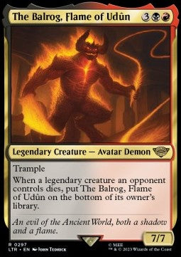 Der Balrog, Flamme von Udûn (V.1) XLTR-297 Rare Excellent Englisch