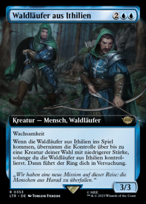Waldläufer aus Ithilien XLTR-353 Rare Near Mint Deutsch