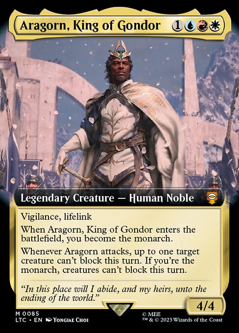 Aragorn, König von Gondor XLTC-85 Mythic Excellent Englisch Foil