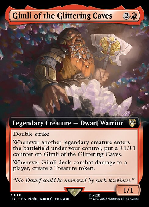 Gimli von den Glitzernden Höhlen XLTC-115 Rare Excellent Englisch