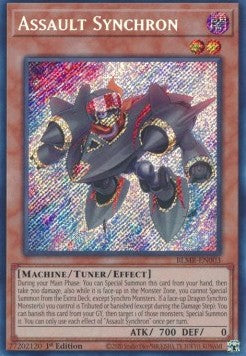 Angriffssynchron (V.1) BLMR-003 Secret Rare Excellent Deutsch 1. Auflage