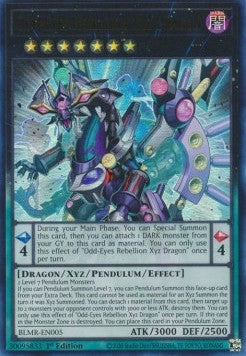 Odd-Eyes Rebellion Xyz Dragon BLMR-005 Ultra Rare Excellent Englisch 1. Auflage
