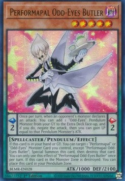 Performapal Odd-Eyes Butler BLMR-028 Ultra Rare Excellent Englisch 1. Auflage