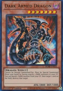 Finsterer bewaffneter Drache (V.1) BLMR-054 Ultra Rare Near Mint Deutsch 1. Auflage