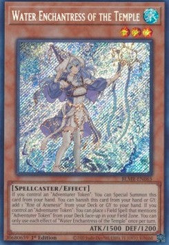 Wasserverzauberin des Tempels (V.1) BLMR-065 Secret Rare Near Mint Deutsch 1. Auflage