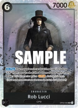 Rob Lucci (OP03-092) (V.1) OP03 Super Rare Excellent Englisch
