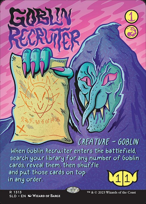 Goblin-Anwerber SLDSM3-1313 Rare Near Mint Englisch Foil