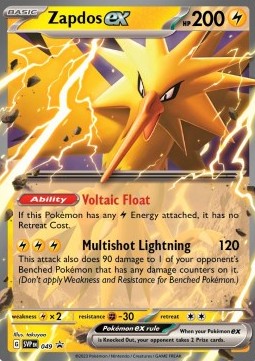 Zapdos ex SVP-049 Promo Near Mint Englisch