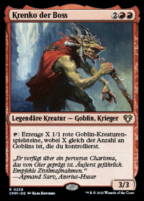 Krenko der Boss CMM-238 Rare Near Mint Deutsch Foil