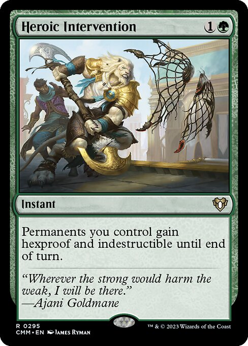 Heroic Intervention CMM-295 Rare Near Mint Englisch