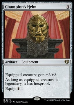 Helm des Champions CMM-375 Rare Near Mint Englisch Foil