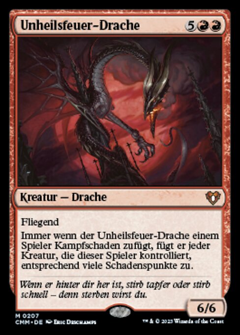 Unheilsfeuer-Drache CMM-207 Mythic Near Mint Deutsch